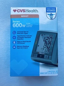 Misuratore pressione sanguigna da polso 600W serie CVS Health WRIST nuovo sigillato - Foto 1 di 4
