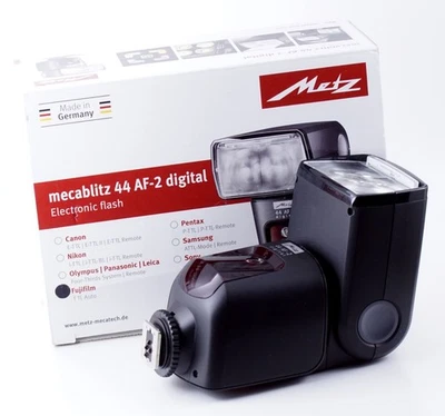 Blitzgerät Blitzlicht METZ 44 AF-2 digital für FUJIFILM X-Reihe Digitalkameras - Bild 1 von 4