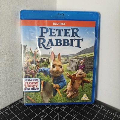 *NEW & SEALED* Peter Rabbit (Blu-ray, 2018) Movie Inc. Flopsy Turvy Mini Movie - Image 1 of 2
