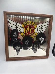 Espejo Carnaval Vintage 1982 REO Speedwagon 12 X 12 Buen Estado - Imagen 1 de 6