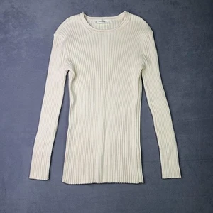 Everlane The Cotton Rib Crew Sweater Damen Small Ivory Organic Cotton Knit - Bild 1 von 7