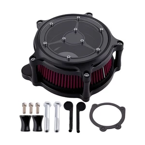 Air Filter Kit for Harley Road King Street Glide 2000-2007 Red Aluminum - Picture 1 of 16