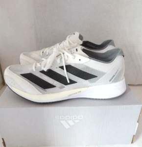 NWOB Authentic ADIDAS ADIZERO ADIOS 7 White/Black Women's Running Shoes Size 9 M - Picture 1 of 11