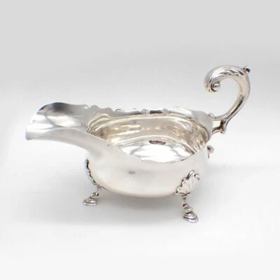 Barco grande Gravy plata esterlina Londres 1904 John Henry Rawlings Foto 1 de 4