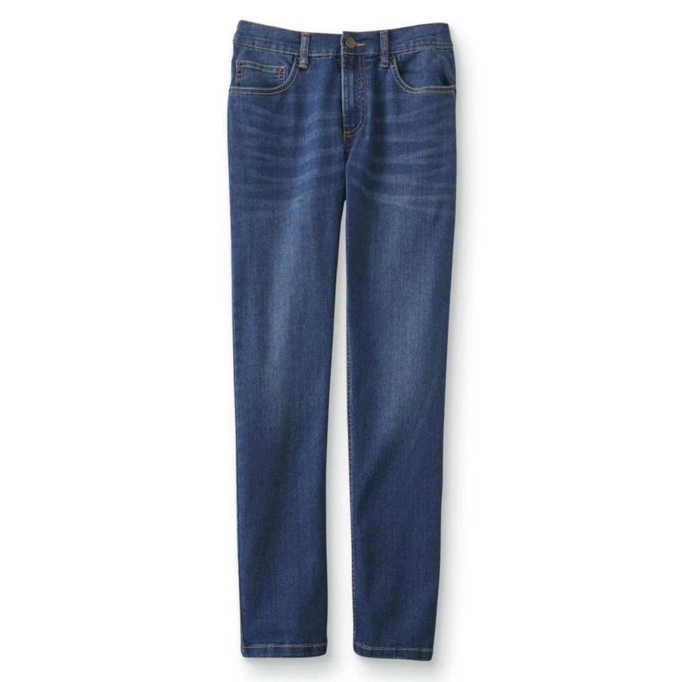 NWT Route 66 Boys Slim Fit Straight Jeans Adjustable Waist Sizes 7 & 8 - Image 1 of 4