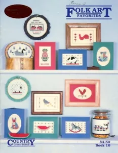 Folk Art Favorites Cross Stitch Pattern - Country Cross Stitch - Joyce C. Bailey - Picture 1 of 2
