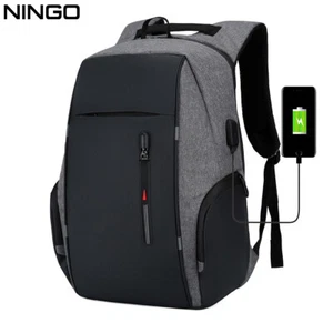 NINGO Waterproof Backpack Anti-Theft Loptop School Bookbag Travel Rucksack Bag - Picture 1 of 5