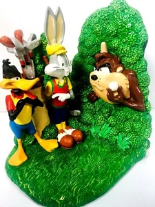 Looney Tunes Golf Bookend Bugs Bunny Daffy Duck Tasmanian Devil Golfing Golf - Picture 1 of 7