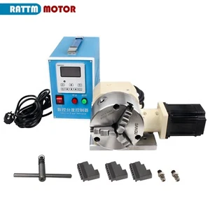 Cabezal divisor CNC cuarto eje eje eje giratorio para reductor de leva de rodillo de metal 15:1 - Imagen 1 de 12