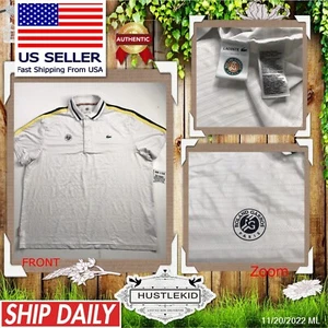Polo Oficial Roland Garros París Empleado Personal de Trabajo Hombres LACOSTE 3XL XXXL - Imagen 1 de 18