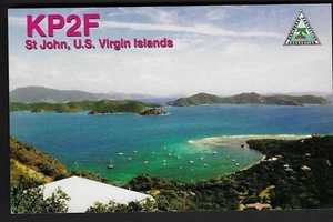 Tarjeta QSL "KP2F, Caribbean CA Consortium Club", St. John, EE. UU. Islas Vírgenes (Q6664) - Imagen 1 de 2