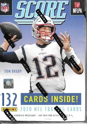 2020 Panini Score 132 Card Blaster Box Burrow Tua Hurts Herbert Rookies 12 Packs - Image 1 of 4