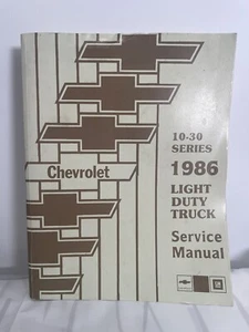 Chevrolet 10-30 Series 1986 Light Duty Truck Service Manual Chevy Manual - Picture 1 of 6