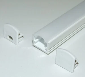 1m Oberfläche PH2 LED Profil Strangpresskanal lackiert, weiß, Diffusorleiste Licht - Bild 1 von 4