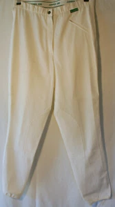 Jumper King Turnierhose Reithose Herren Kniebesatz weiß G 48 Baumwolle Stretch - Picture 1 of 7