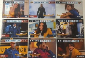 SPIDER - MAN HOMECOMING 2017 " FRIEND or FOE  " Trading Card Set of 9   FF1 -9 - Picture 1 of 1