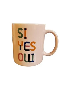 Neu " SI YES OUI " Tasse Kaffeetasse von Room Essentials - Bild 1 von 3