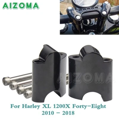 2" Rise 1'' Handlebar Riser Extension For Harley-Davidson Sportster 48 XL1200X - Image 1 of 4