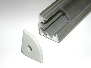 2m Ecke P3 LED Profil Strangpresskanal eloxiert silber, Diffusorleiste Licht - Bild 1 von 3