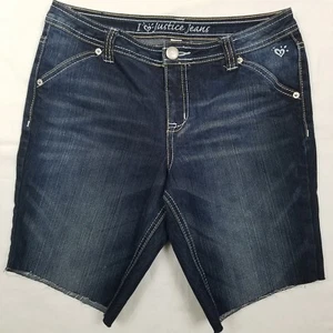 Pantalones Cortos de Jean Justice Jeans Corte Niñas Talla 12.5 Simplemente Bolsillos con Solapa Espalda Baja - Imagen 1 de 10
