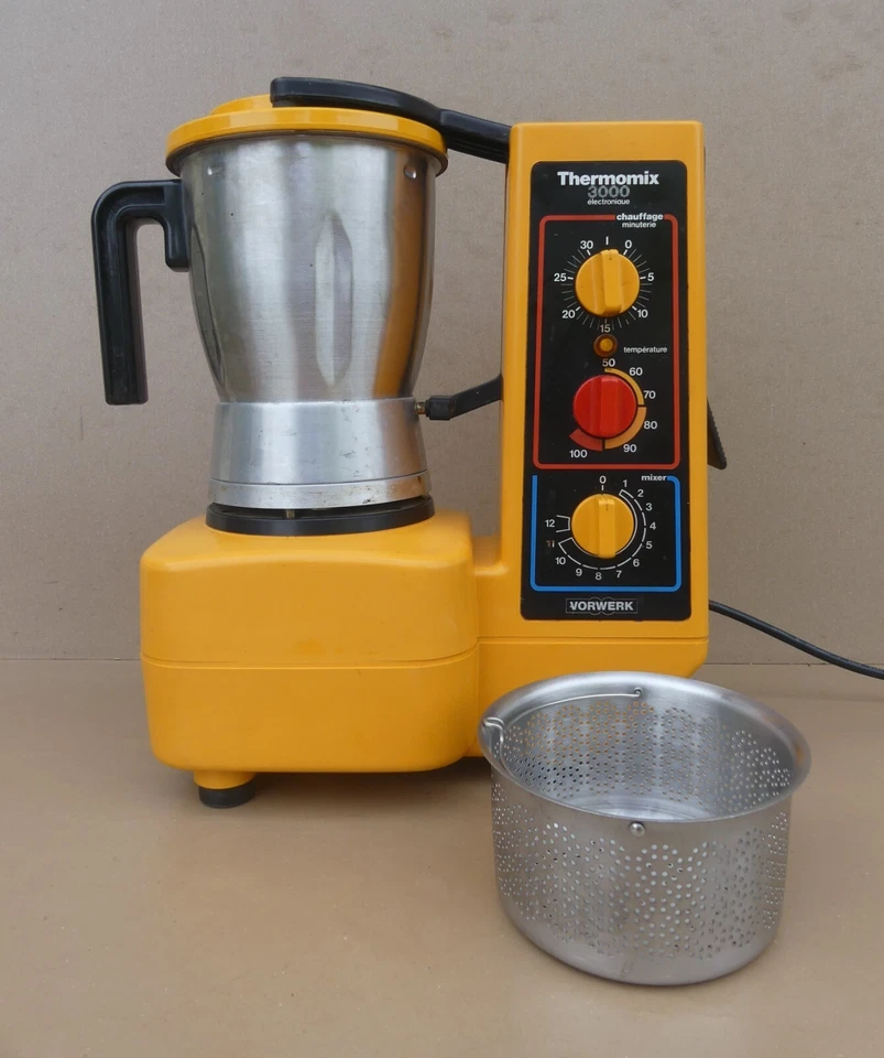 VORWERK THERMOMIX TM 3000 orange mixer chauffant vintage ancien MARCHE cuisine - Photo 1/4