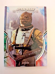Bossk 2022 Topps Star Wars capolavoro arcobaleno foil caccia taglie /299 - Foto 1 di 3