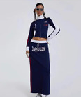Jade London Millennium Sports Elastic Contrast Short Coat Long Dress Set