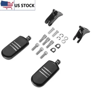 For Harley Electra Glide Police FLHTP Rear Passenger FootPegs Mounts Brackets - Picture 1 of 8