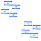  8 Pcs Plastik Israelische Autoflagge Nationale Lnderflaggen