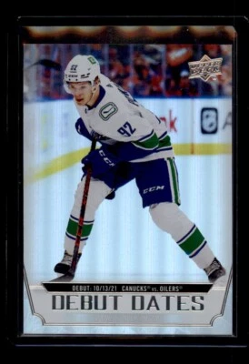 2022-23 Upper Deck Series 1 DEBUT DATES Vasily Podkolzin # DD-2 - Image 1 of 2