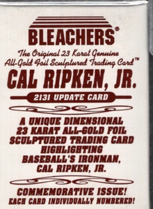 Cal Ripkin Jr Gold Card 1995 Bleachers White 2131 Update Opened NM/MT 031124NPT2 - Bild 1 von 1