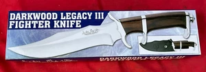 Hibben Darkwood Legacy III Fighter Fixed Blade Knife Leather Sheath GH5090 (#11) - Picture 1 of 5