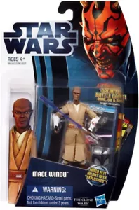 STAR WARS CLONE WARS ANIMATED ACTIONFIGUR CW NR. 08 MACE WINDU - Bild 1 von 2