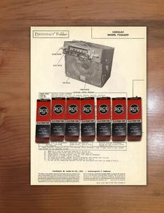 Vintage1948 Cadillac PB Radio #7256609 tube set + FREE Photofacts - Picture 1 of 1