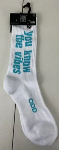 Neu mit Etikett ODD SOX You Know The Vibes Crew-Stil Socken Größe: 8-12 - Bild 1 von 4