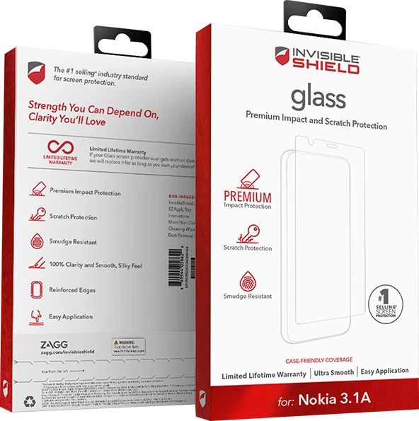 Zagg Invisible Shield Glass Nokia 3.1A - Image 1 of 1