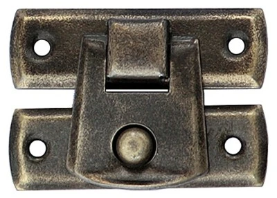 KEYMET 10x Schnappschloß Schatullen Schatullenverschluss Etui-Verschluss Alt Messing