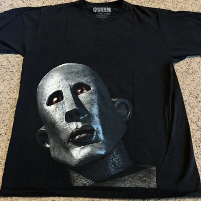 Camisa Queen + Adam Lambert Negra Tour Grande Europa Tour Mundo Foto 1 de 4