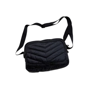 Lands End schwarz gesteppt Chevron Umhängetasche Schultertasche Handtasche - Bild 1 von 7