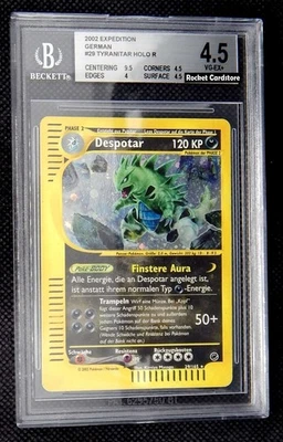 Pokemon Despotar Holo Tyranitar DE 29/165 Expedition PSA BGS 4,5 VG-EX + - Bild 1 von 2