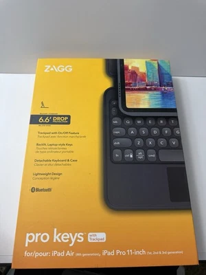 Teclas ZAGG Pro con Trackpad para Apple iPad Pro 11"/ iPad Air 4ta Generación - EE. UU. Foto 1 de 4
