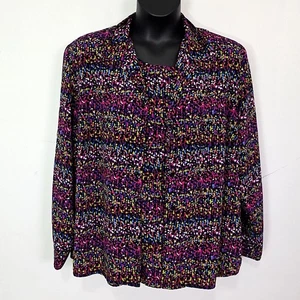 Notations Damen Gr. 2x/3x Top Twinset Tanktop mit Knopfleiste Mehrfarbig - Bild 1 von 5