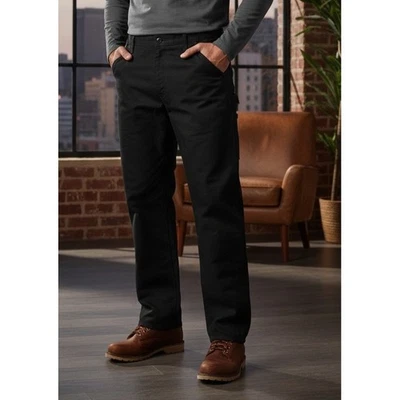 Pantalones de trabajo utilitarios Carhartt para hombre calce holgado lavado pato negros 35x32 BN0011-M NUEVOS CON ETIQUETAS Foto 1 de 4