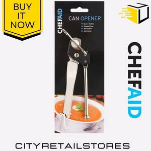 Wing Can Opener, Heavy Duty Manual Kitchen Tool Ergonomic Handle Chef Aid  - Picture 1 of 5