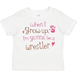 Inktastic Wrestling Future Wrestler Girls Toddler T-Shirt Child Preschooler Kid - Picture 1 of 8