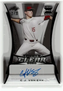2020 Leaf Trinity - Clear Autographs Green #CA-CVE C.J. Van Eyk - Picture 1 of 2