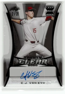 2020 Leaf Trinity - Clear Autographs Green #CA-CVE C.J. Van Eyk - Image 1 of 2