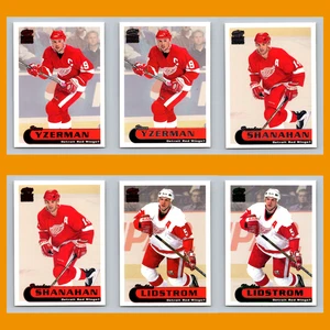 Detroit Red Wings Lot 6 Hockey Cards Pacific Paramount Red Steve Yzerman NM NHL - Picture 1 of 8