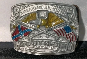 Mens belt Buckle bergamot Works 1986 Cowboy Western Southern By Grace Of God US - Picture 1 of 3