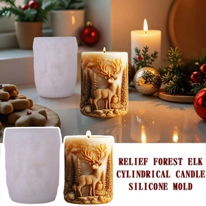 DIY Elch Duftkerzenform Resin Casting Silikonform Halloween/Weihnachten NEU - Bild 1 von 9